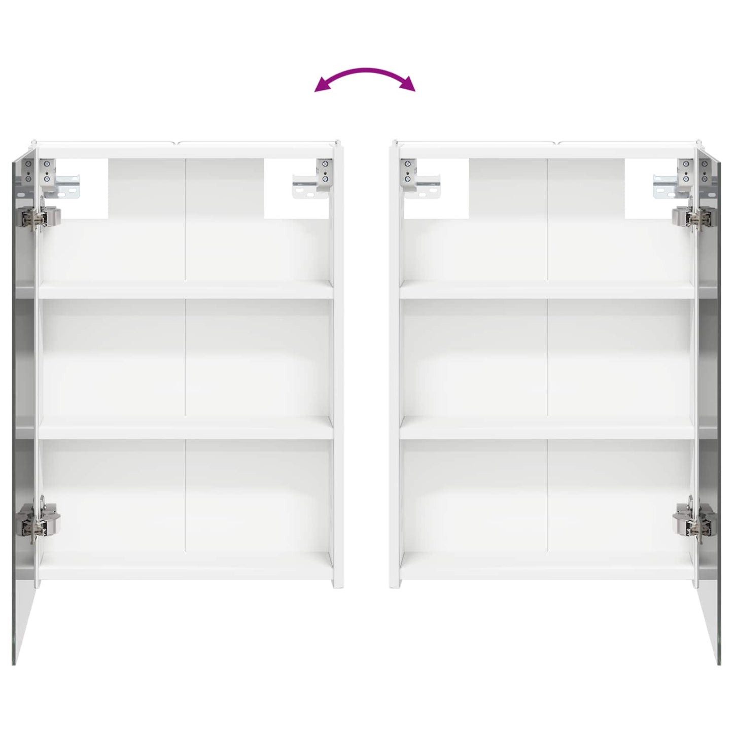 Bathroom Cabinet Set 4 pcs White Engineered Wood