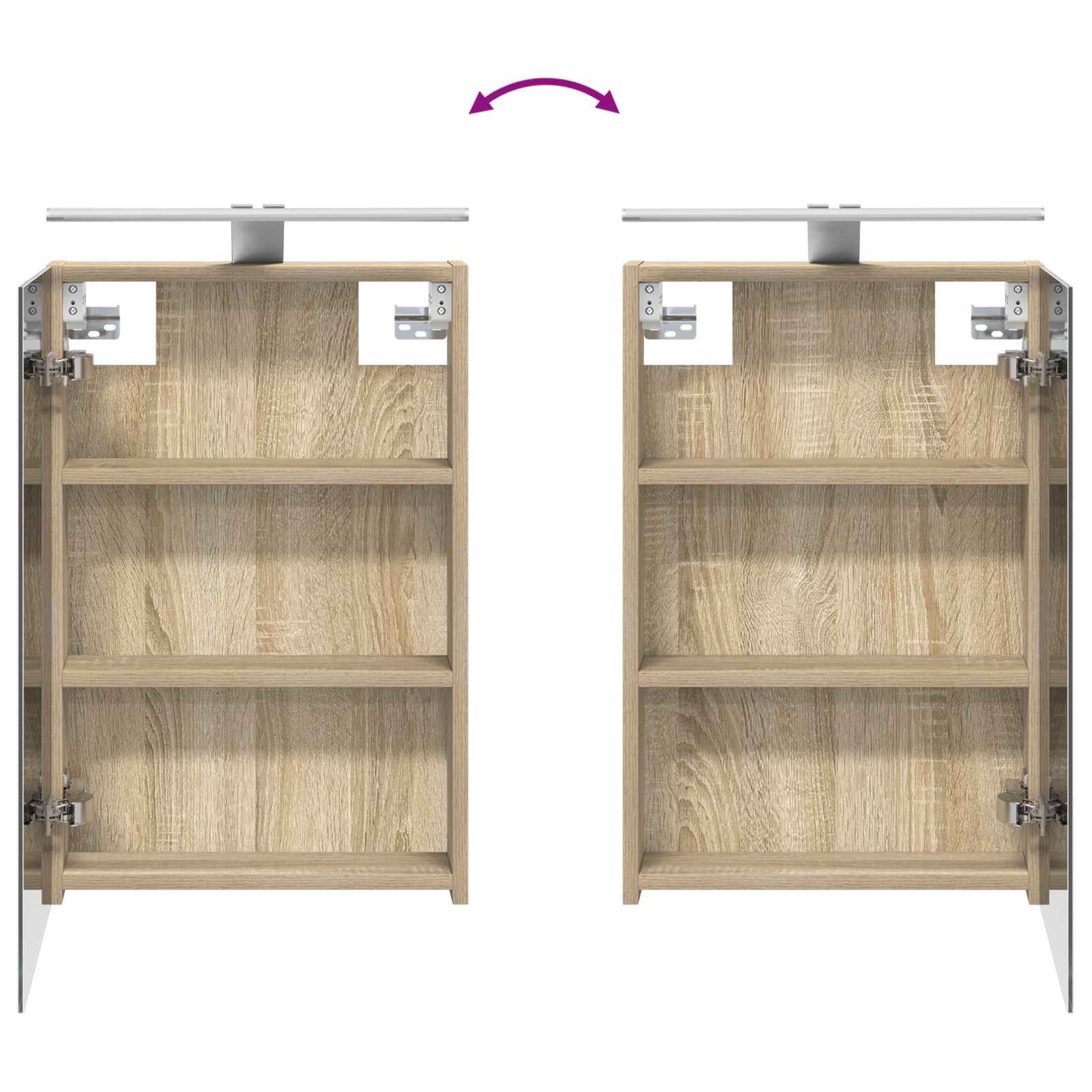 Bathroom Furniture Set 4 pcs Sonoma Oak