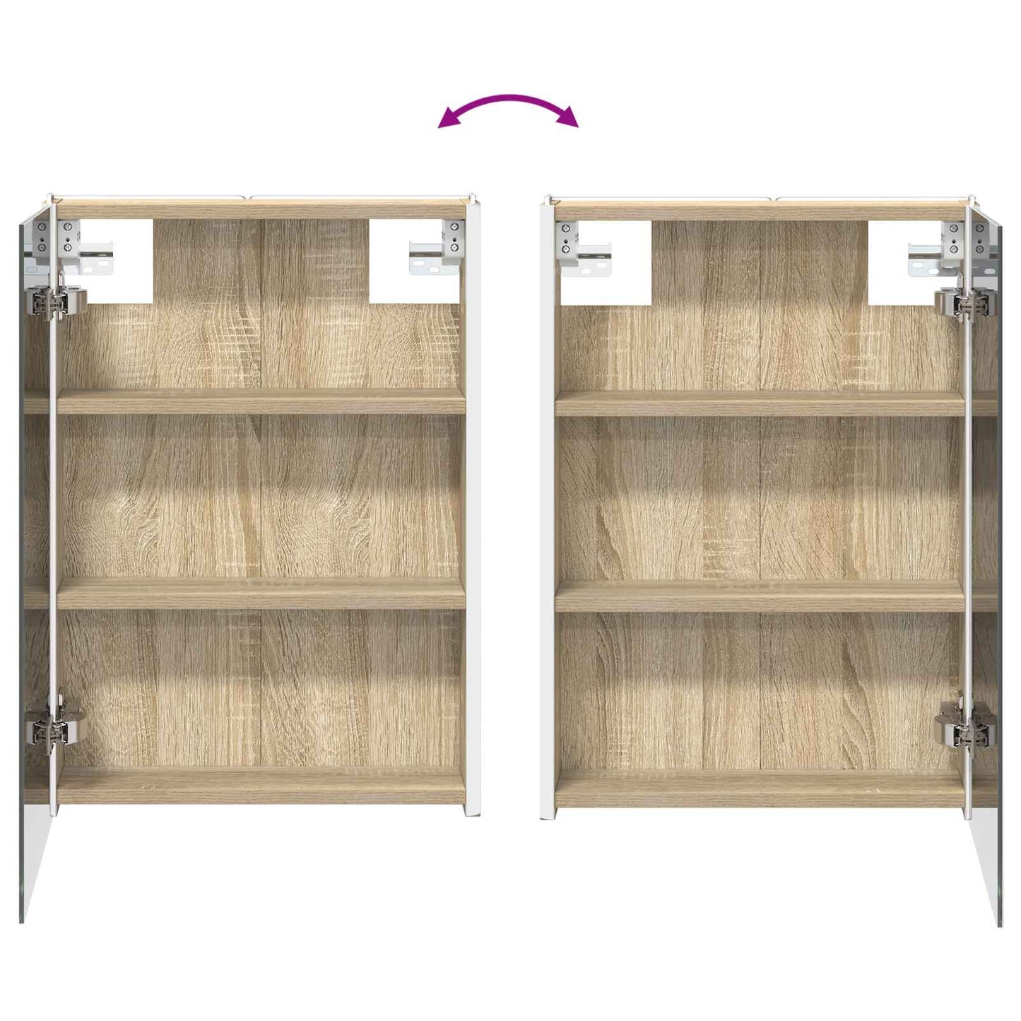 Bathroom Furniture Set 4 pcs Sonoma Oak