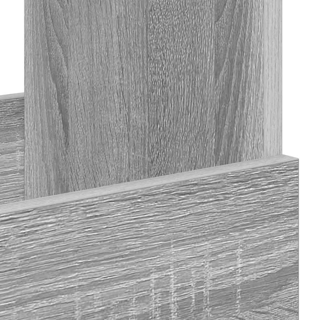 Magazine Rack 2 pcs Grey Sonoma 35 x 30 x 45 cm