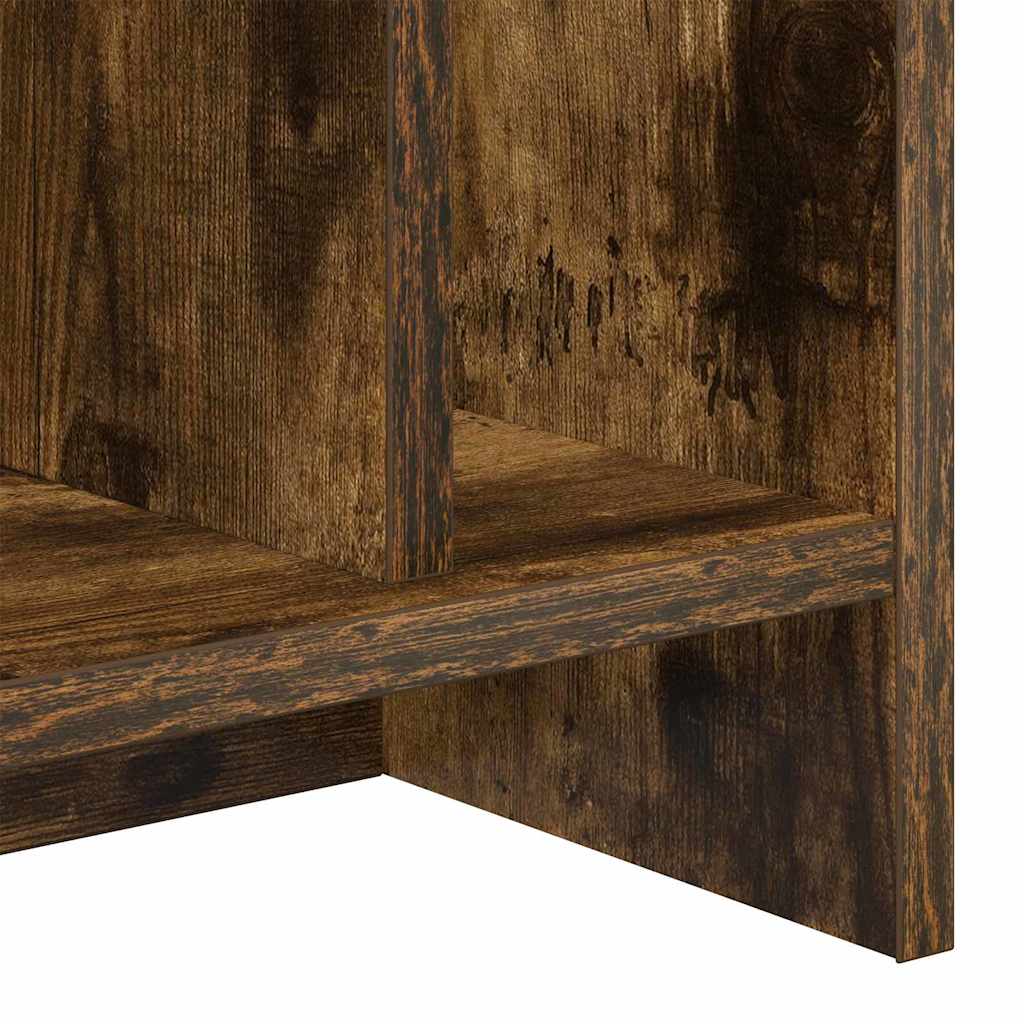 TV Stand 2 pcs Smoked Oak Engineered Wood