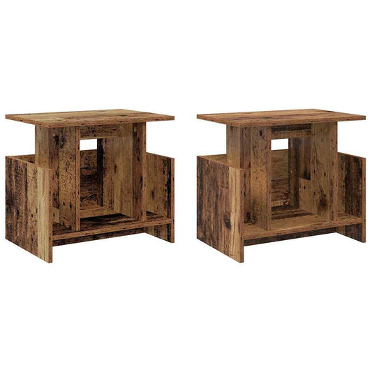 TV Stand 2 pcs Old Wood Engineered Wood