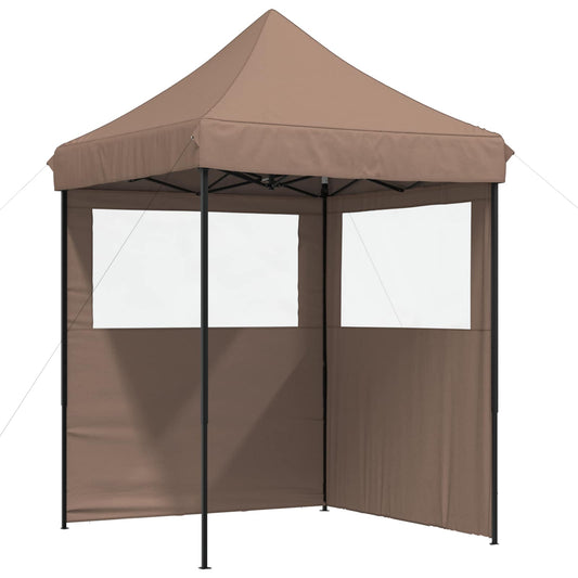 Party Tent 200 x 200 x 306 cm Brown Oxford Fabric