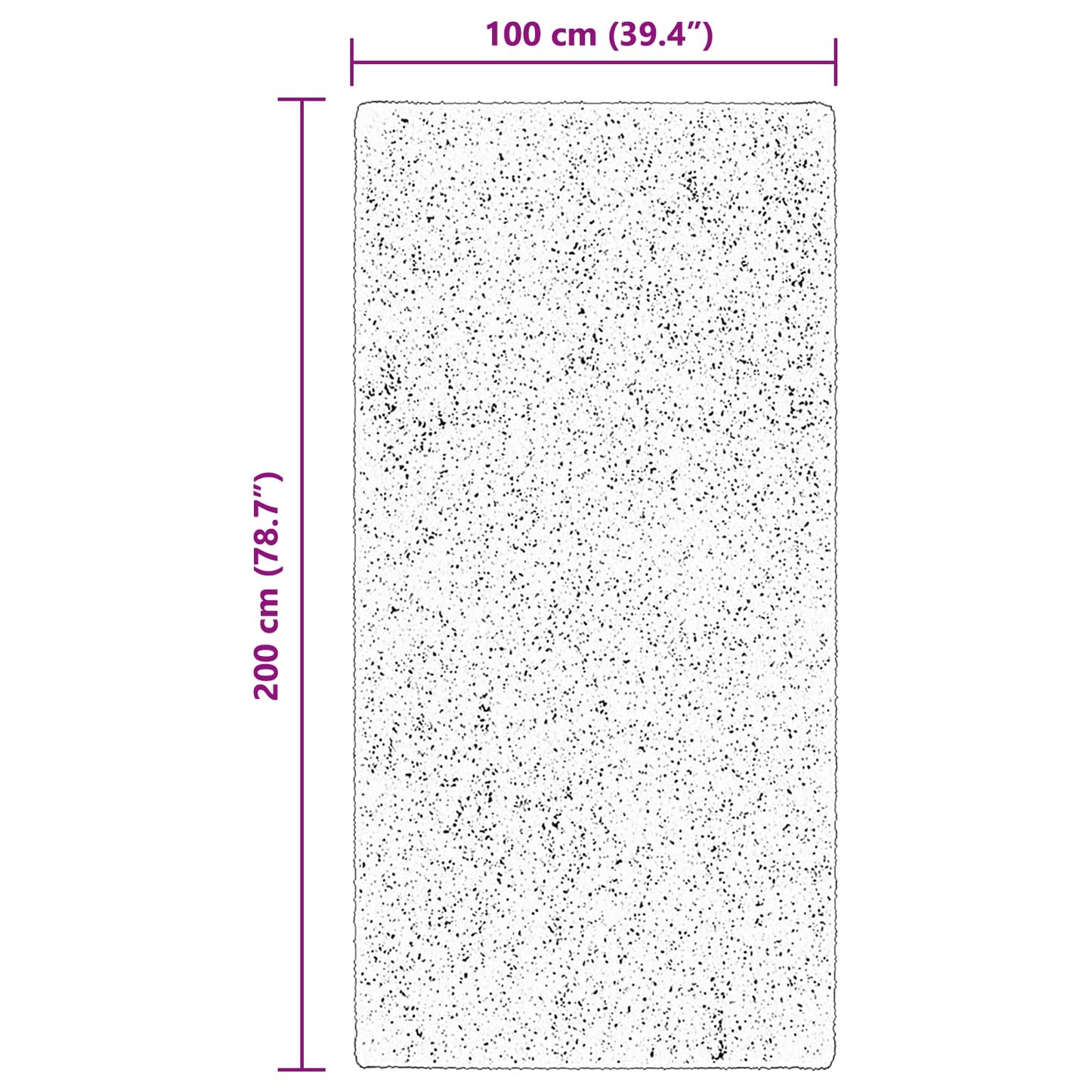 Medium Pile Soft and Washable Rug HUARTE Brown 200 x 100 cm