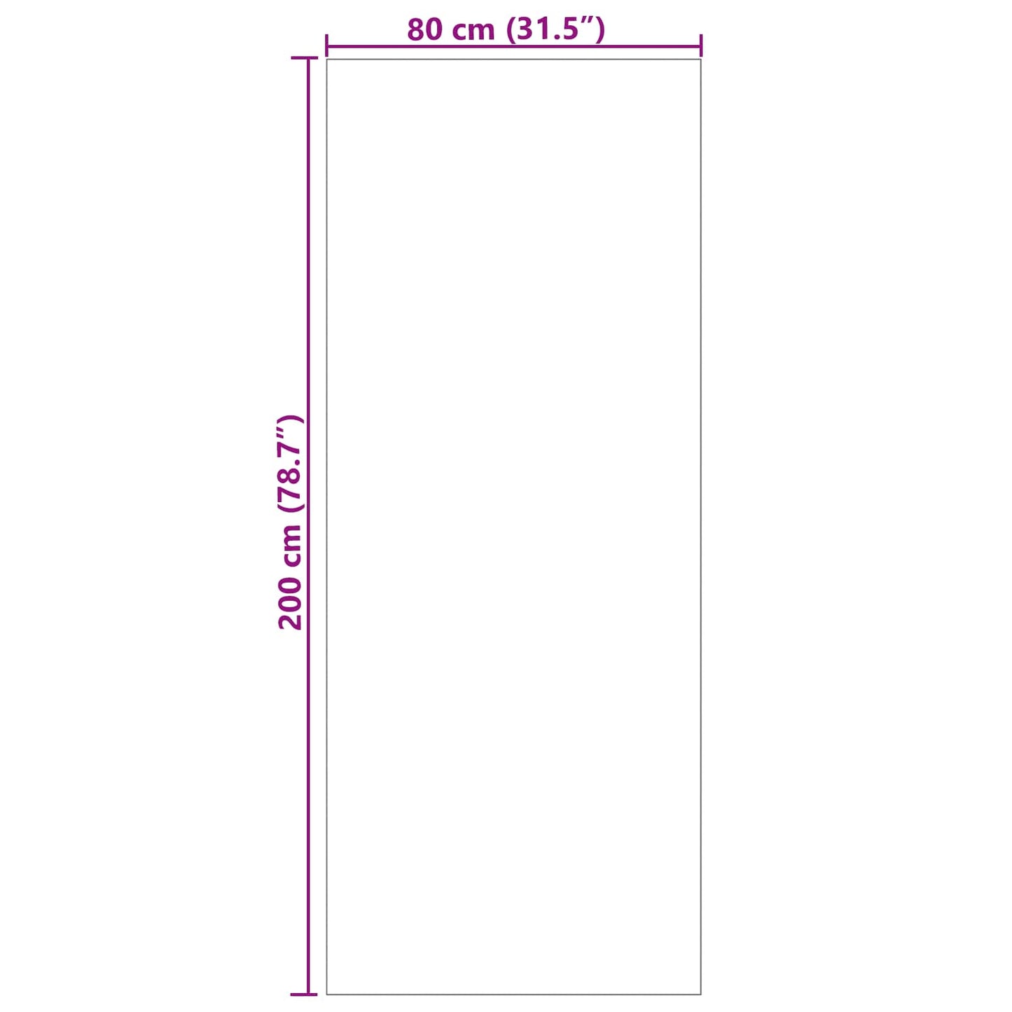 Area Rugs Rectangular FARO Cream 200 x 80 cm Polyester