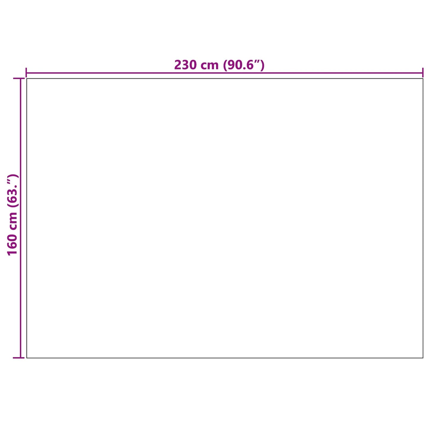 Area Rugs Rectangular FARO Cream 230 x 160 cm Polyester
