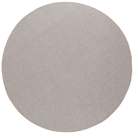 Indoor Rug LUGO Cream and Taupe Ø 200 cm Polyester