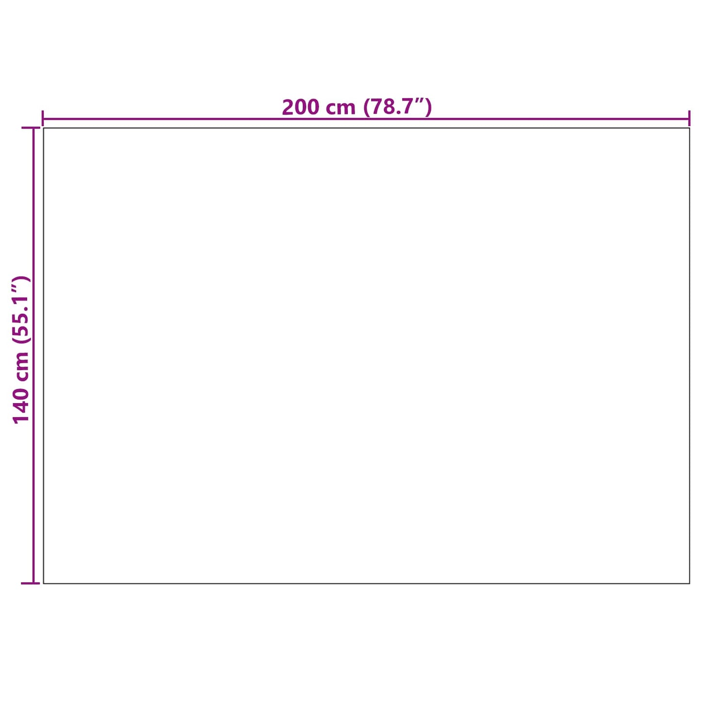 Indoor Rug LUGO Cream and Grey 140 x 200 cm Polyester