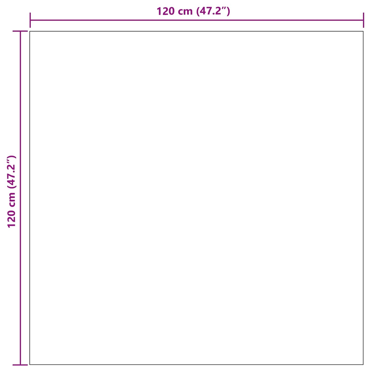 Area Rugs Square SIROLO Beige 120 x 120 cm Polyester