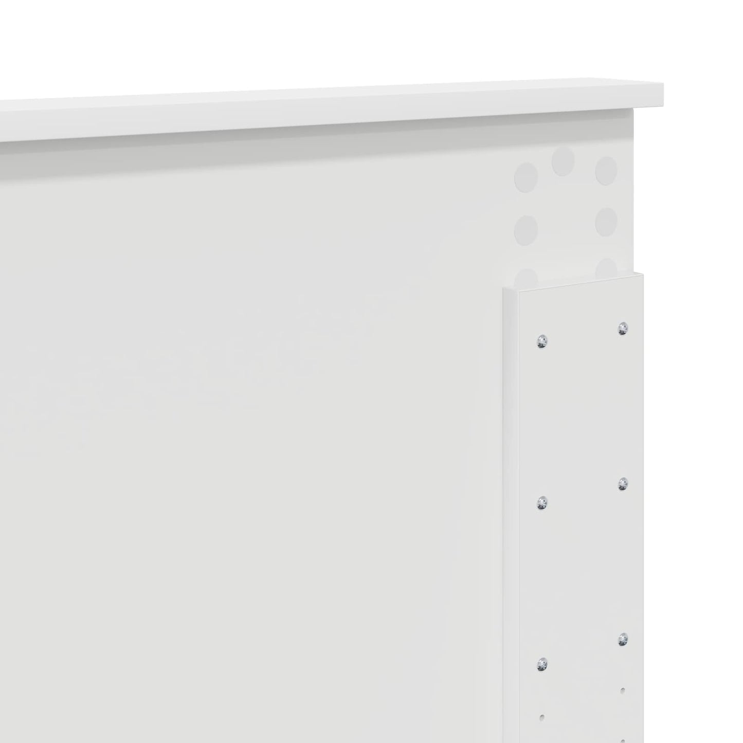 Bed Frame with Headboard White 180 x 200 cm Engineered wood
