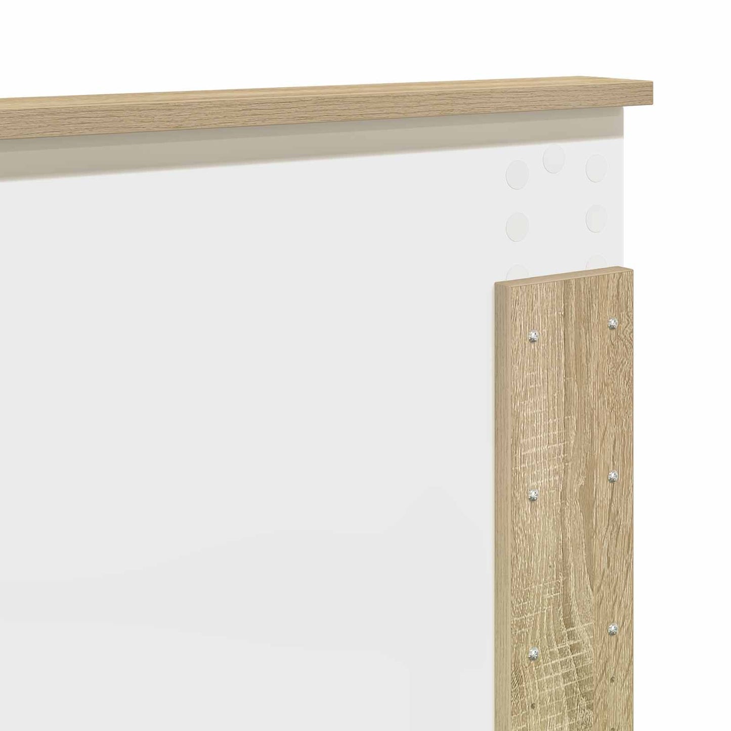 Bed Frame with Headboard Sonoma 140 x 190 cm Engineered wood