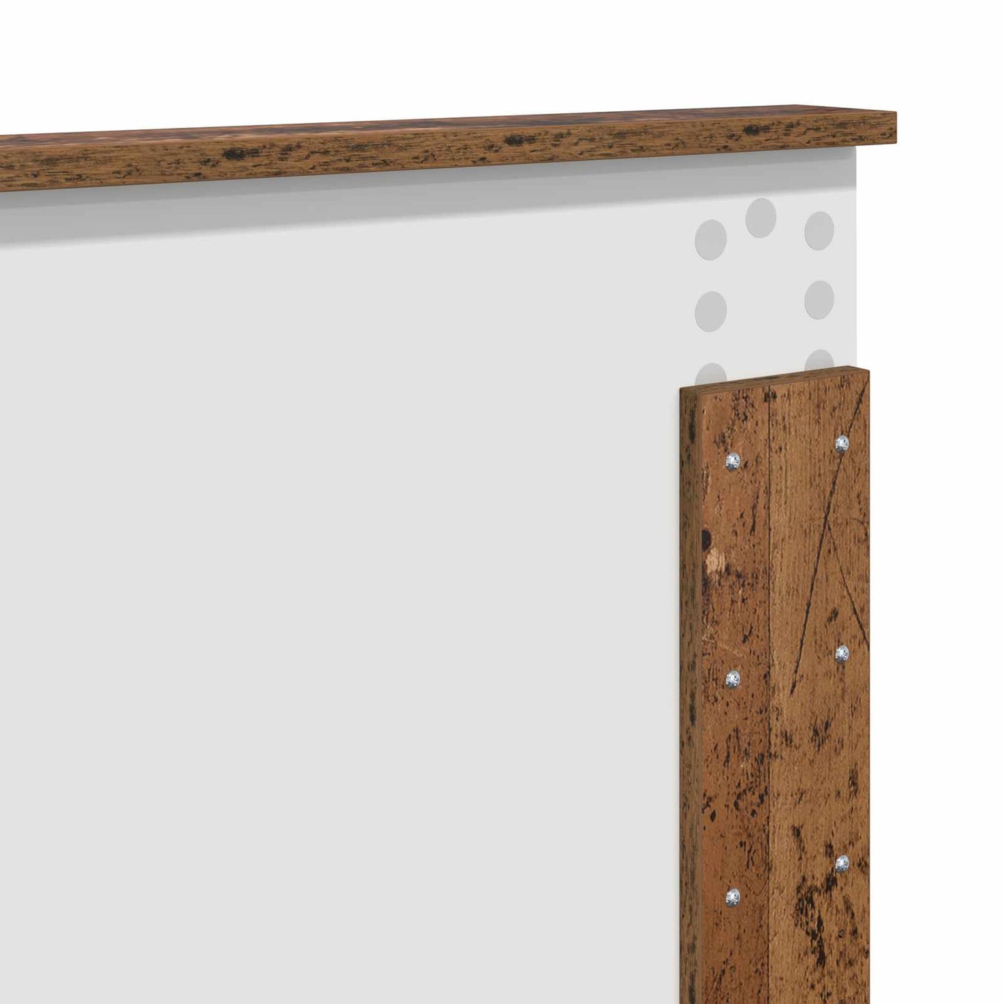 Bed Frame with Headboard Old Wood 135 x 190 cm Engineered wood
