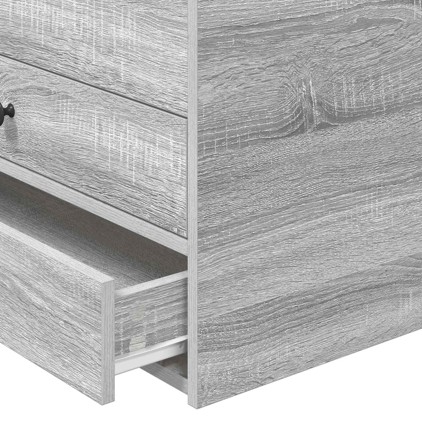 Daybed Manual Grey Sonoma and Black 75 x 190 cm Engineered Wood