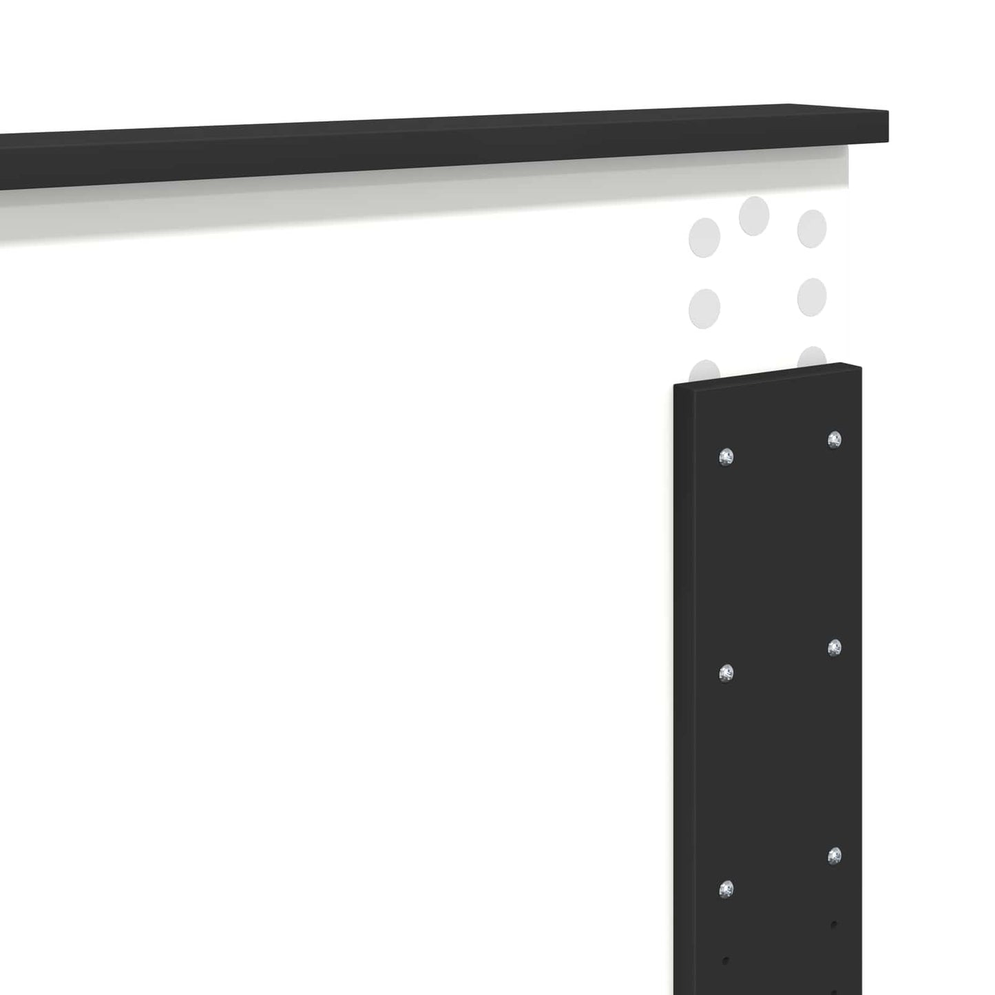 Bed Frame with Headboard Black 120 x 190 cm Engineered Wood