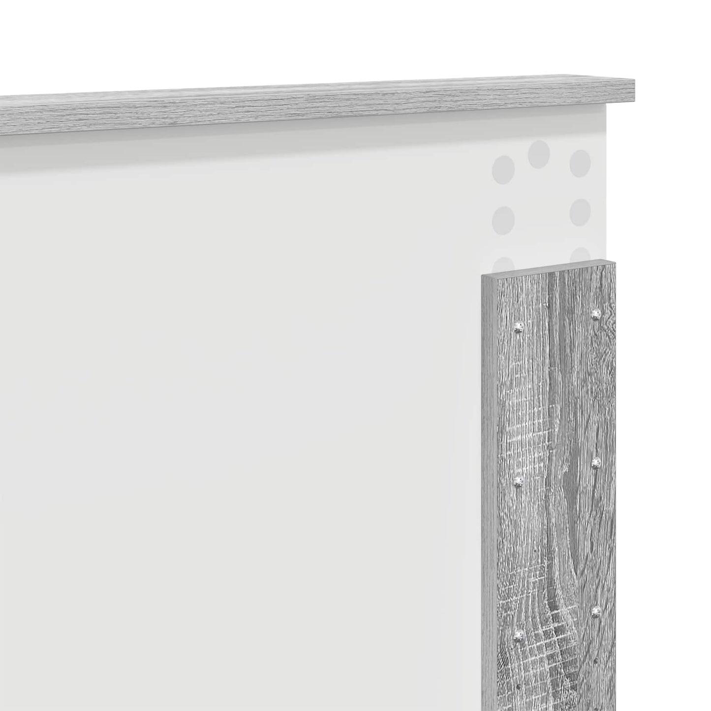 Bed Frame Grey Sonoma 120 x 190 cm Engineered Wood