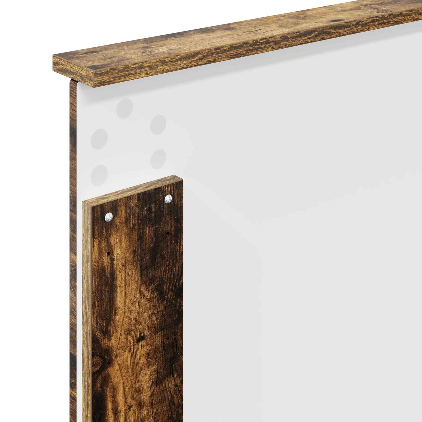 Bed Frame with Headboard Smoked Oak 90 x 190 cm Engineered Wood