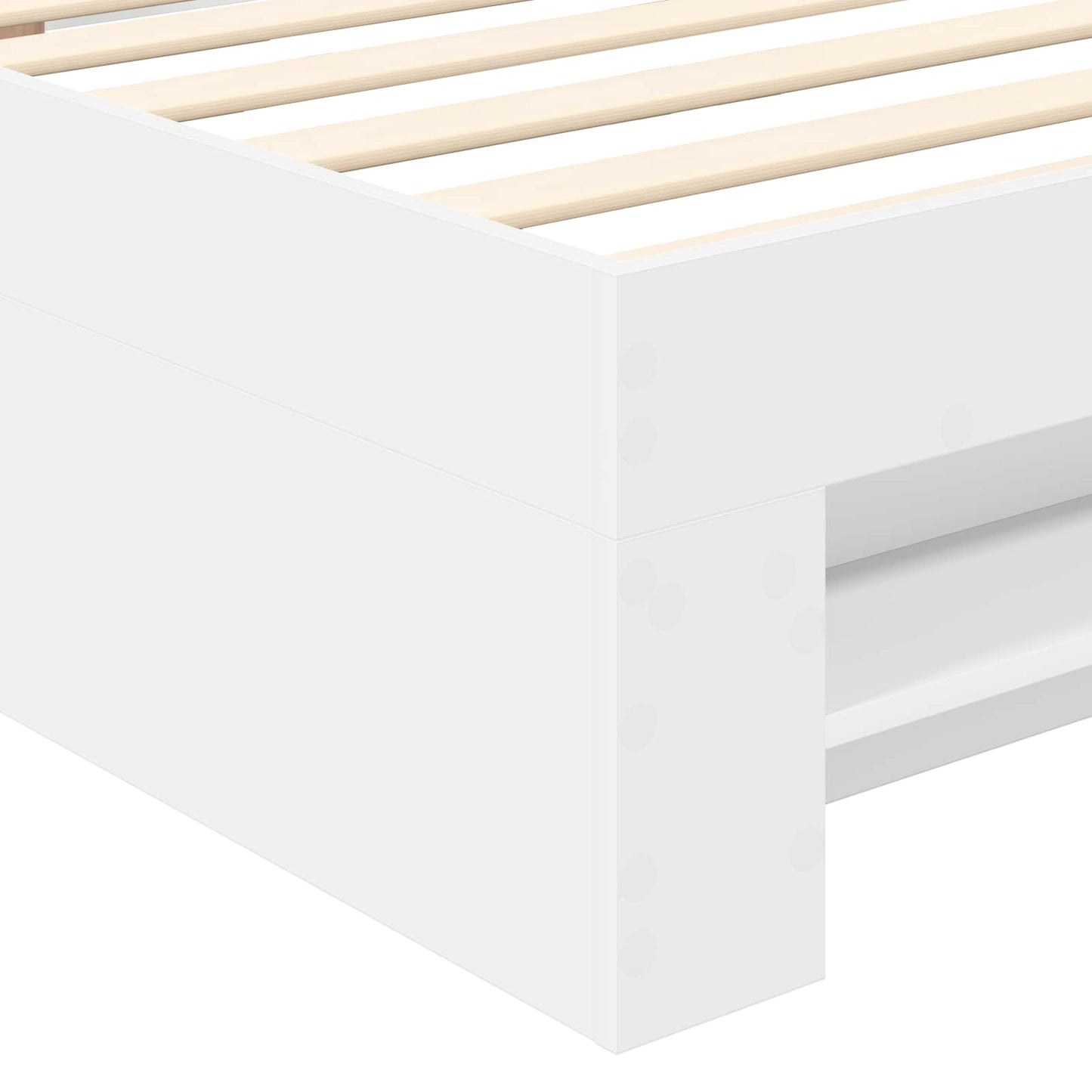 Bed Frame with Headboard White 80 x 200 cm Engineered Wood