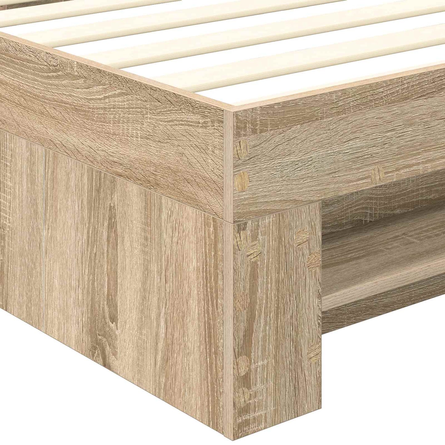 Bed Frame with Headboard Sonoma Oak 80 x 200 cm Engineered Wood