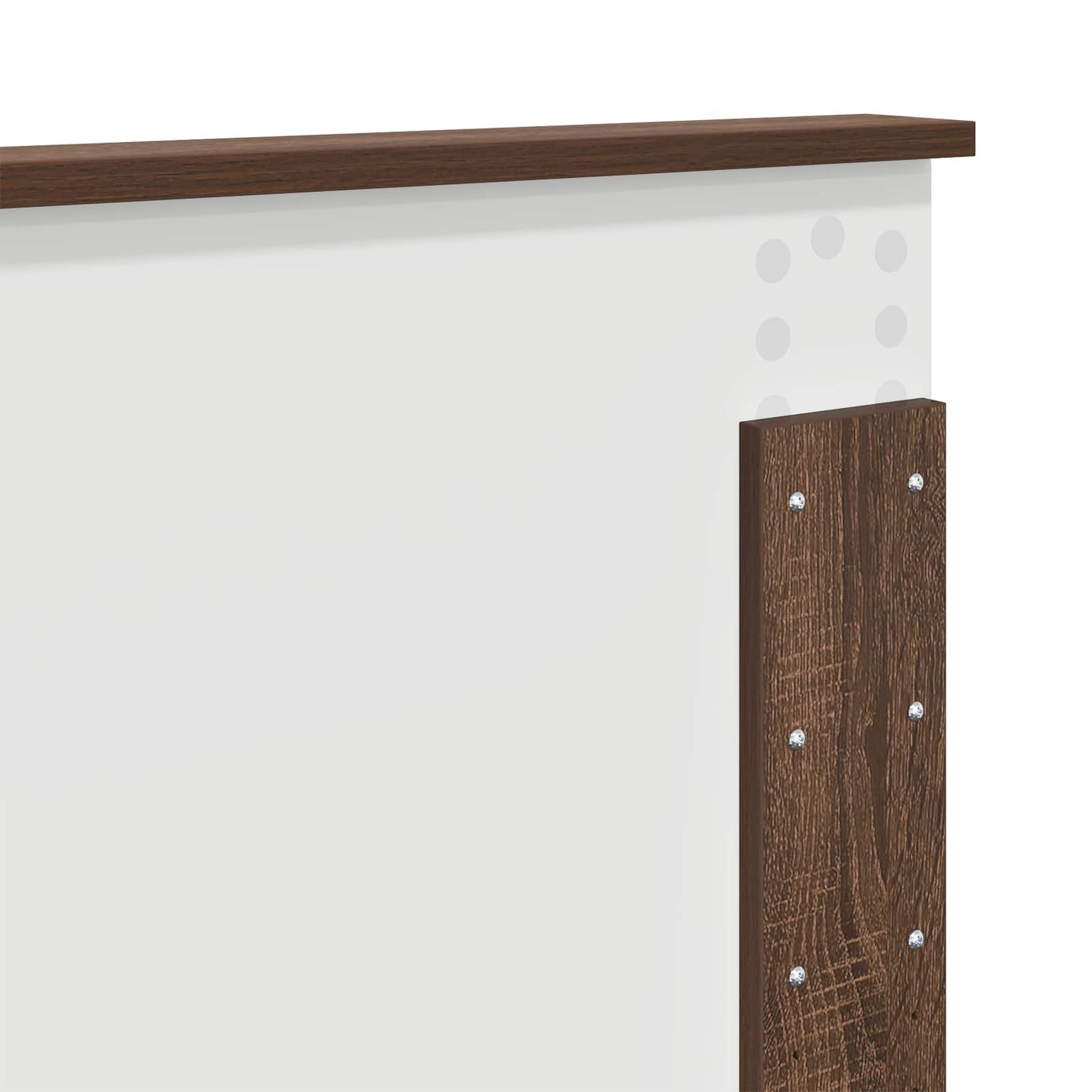 Bed Frame with Headboard Brown Oak 140 x 200 cm Engineered Wood