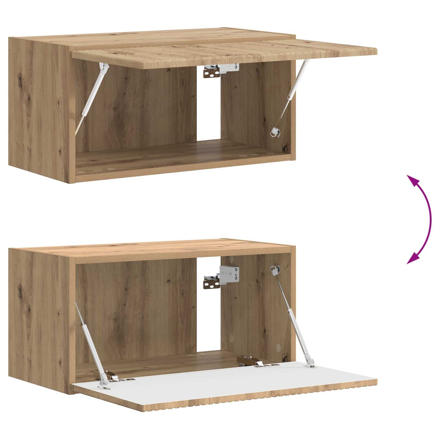 TV Wall Cabinet Set 4 pcs Artisan Oak Engineered Wood