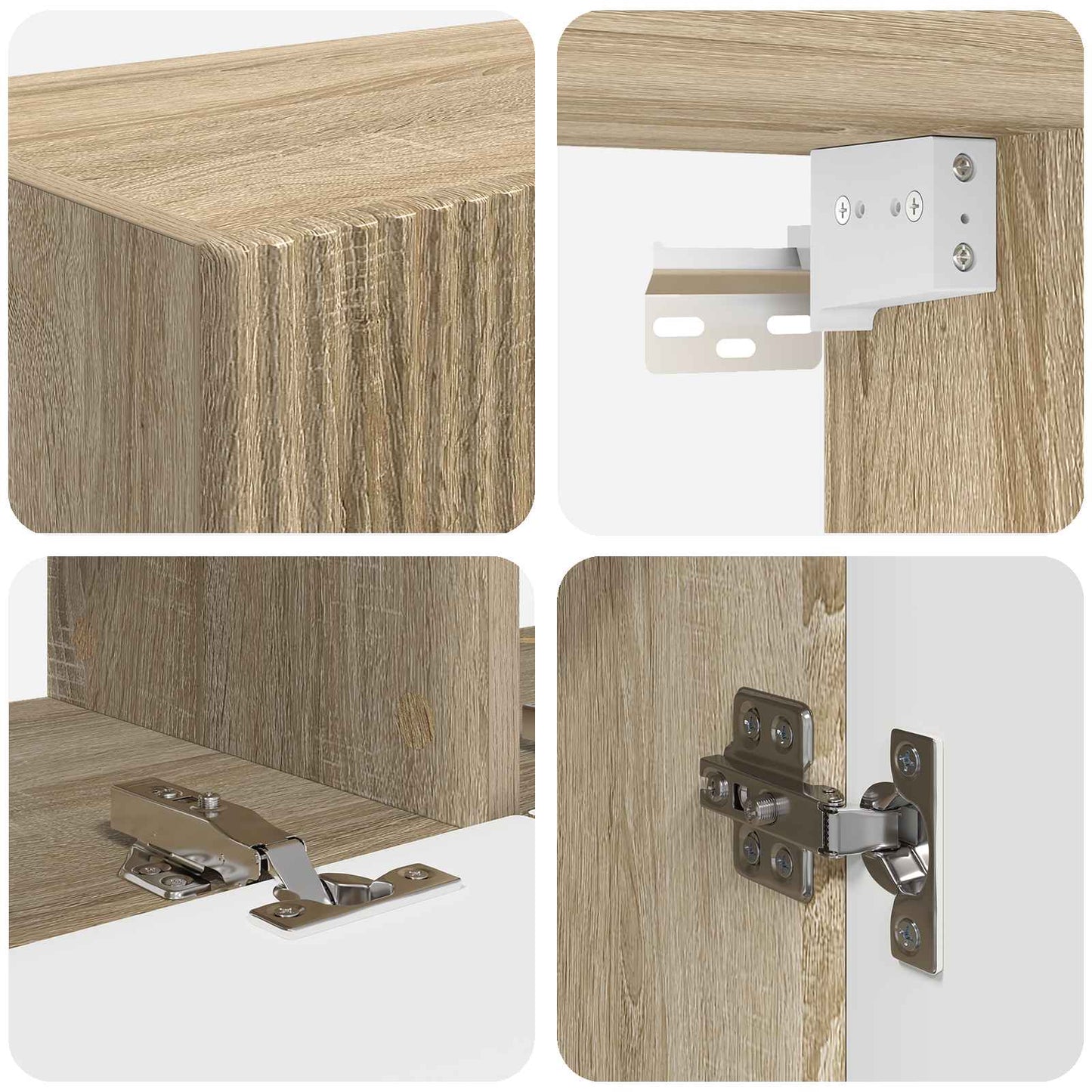 TV Wall Cabinet Set 6 pcs Sonoma Oak