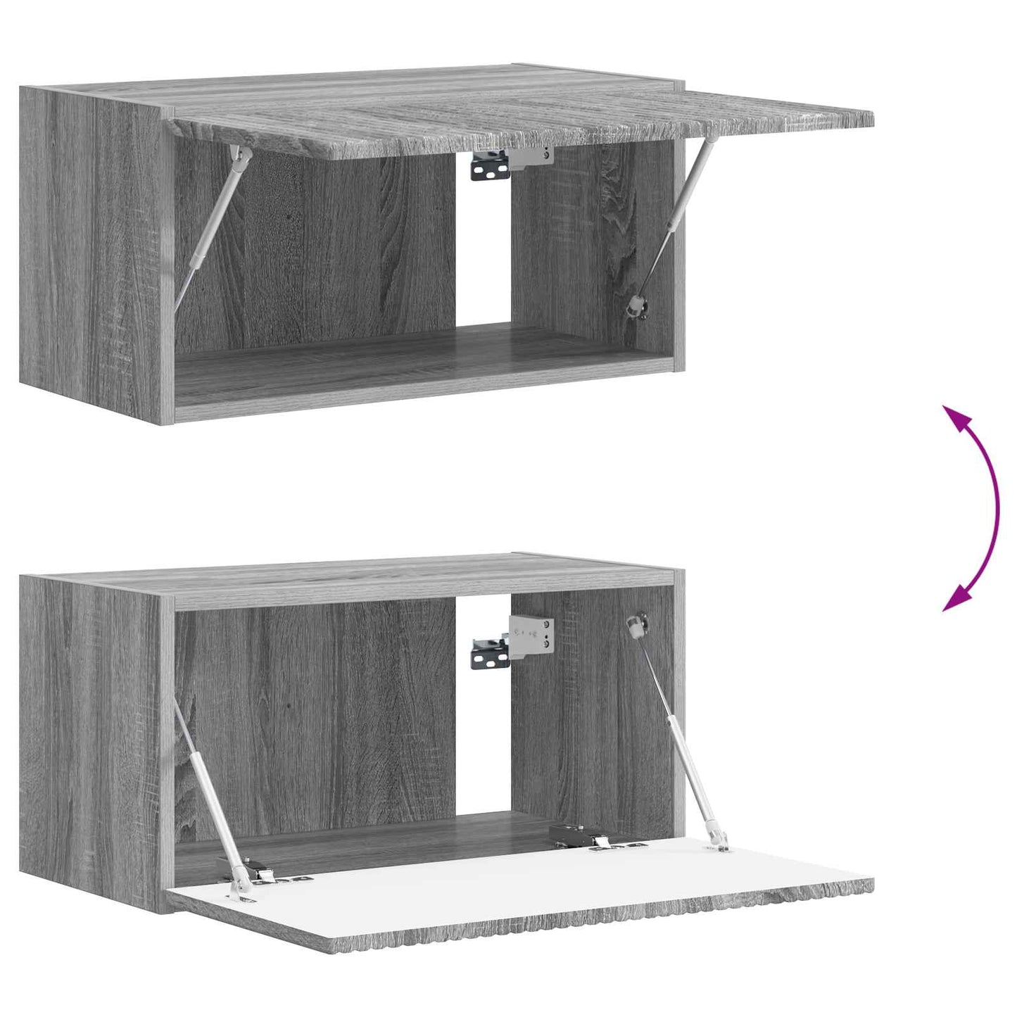 TV Cabinet Set 4 pcs Grey Sonoma Engineered Wood