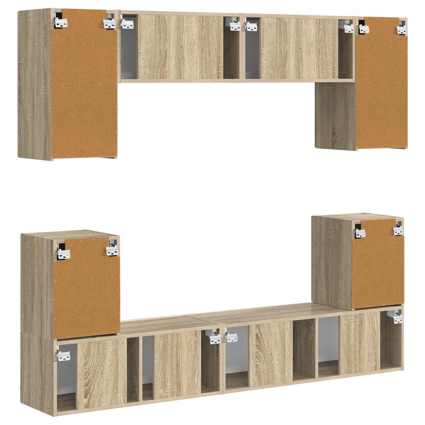 TV Cabinet Set 5 pcs Sonoma Oak Engineered Wood