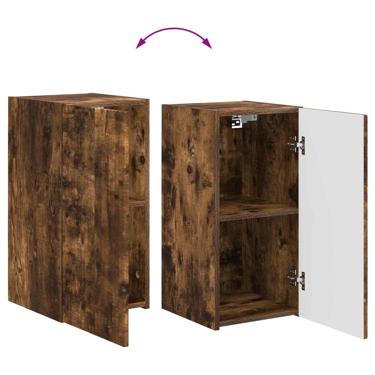 TV Cabinet Set 5 pcs Smoked Oak Engineered Wood
