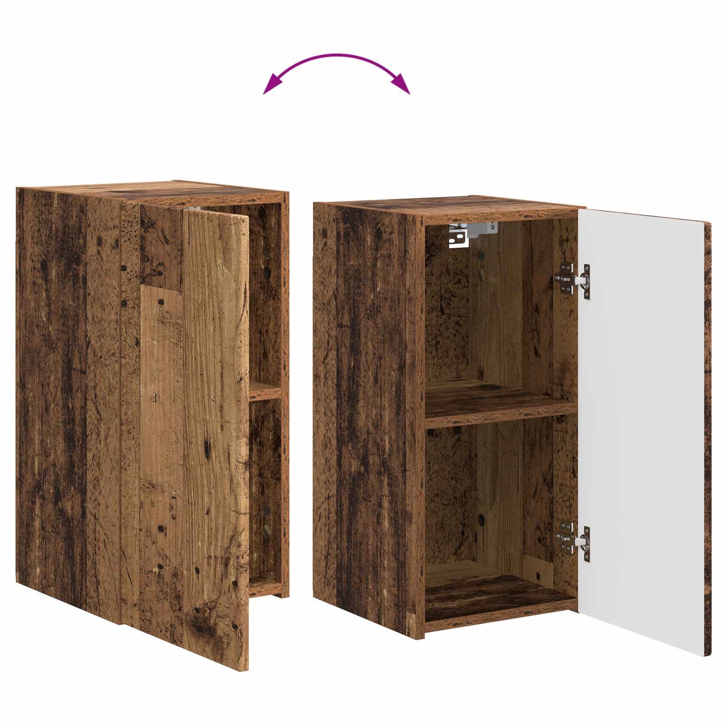 TV Cabinet Set 5 pcs Old Wood Engineered Wood