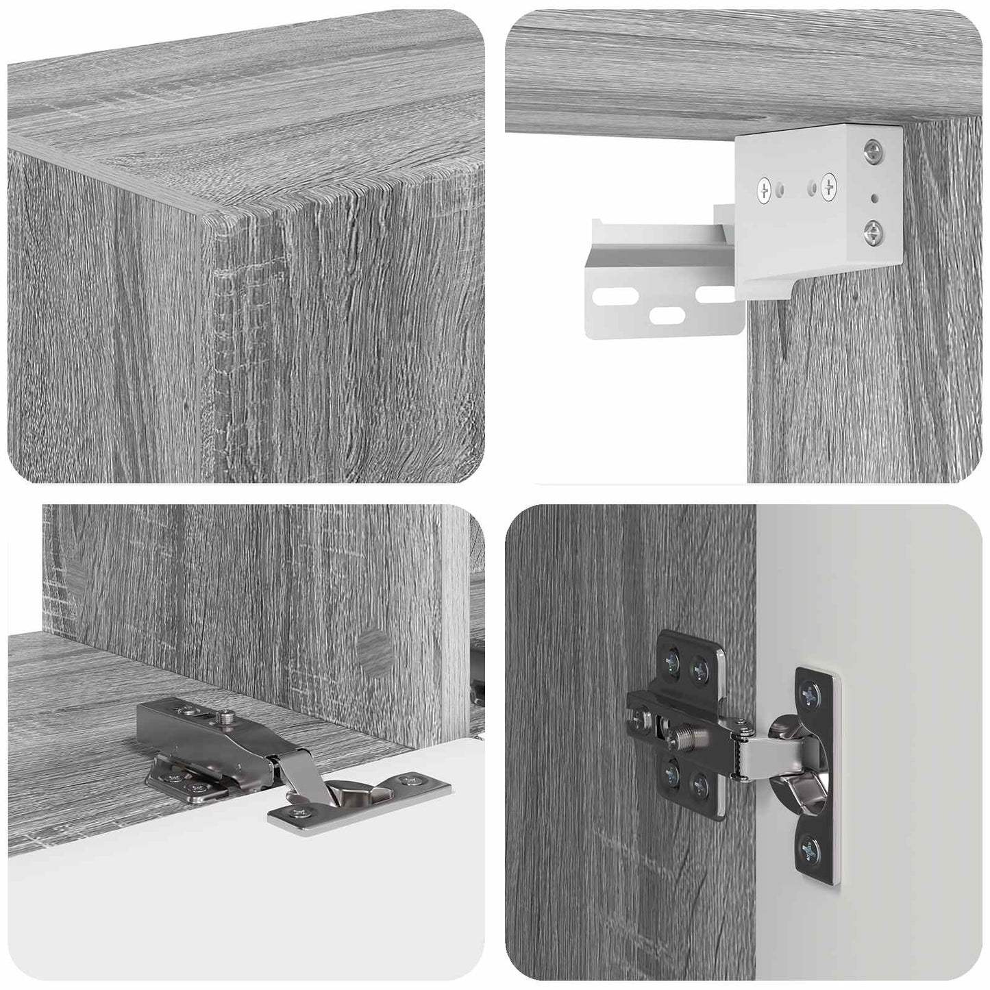 TV Cabinet Set 5 pcs Grey Sonoma Engineered Wood