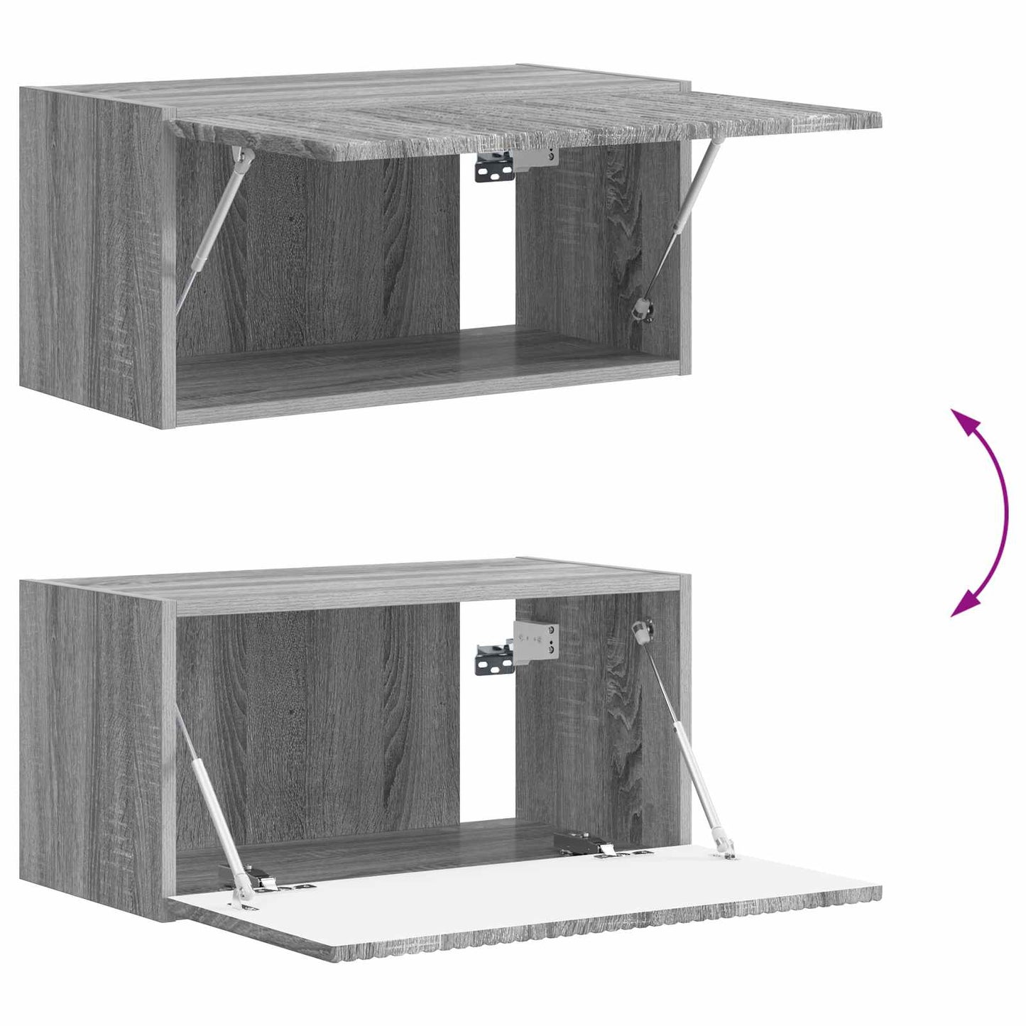 TV Cabinet Set 6 pcs Grey Sonoma Engineered Wood