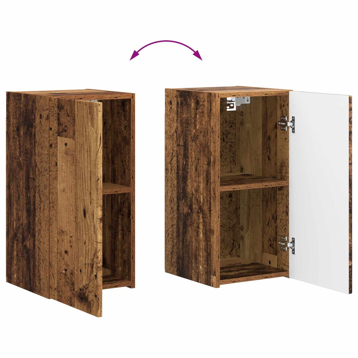 TV Cabinet Set 6 pcs Old Wood Engineered Wood