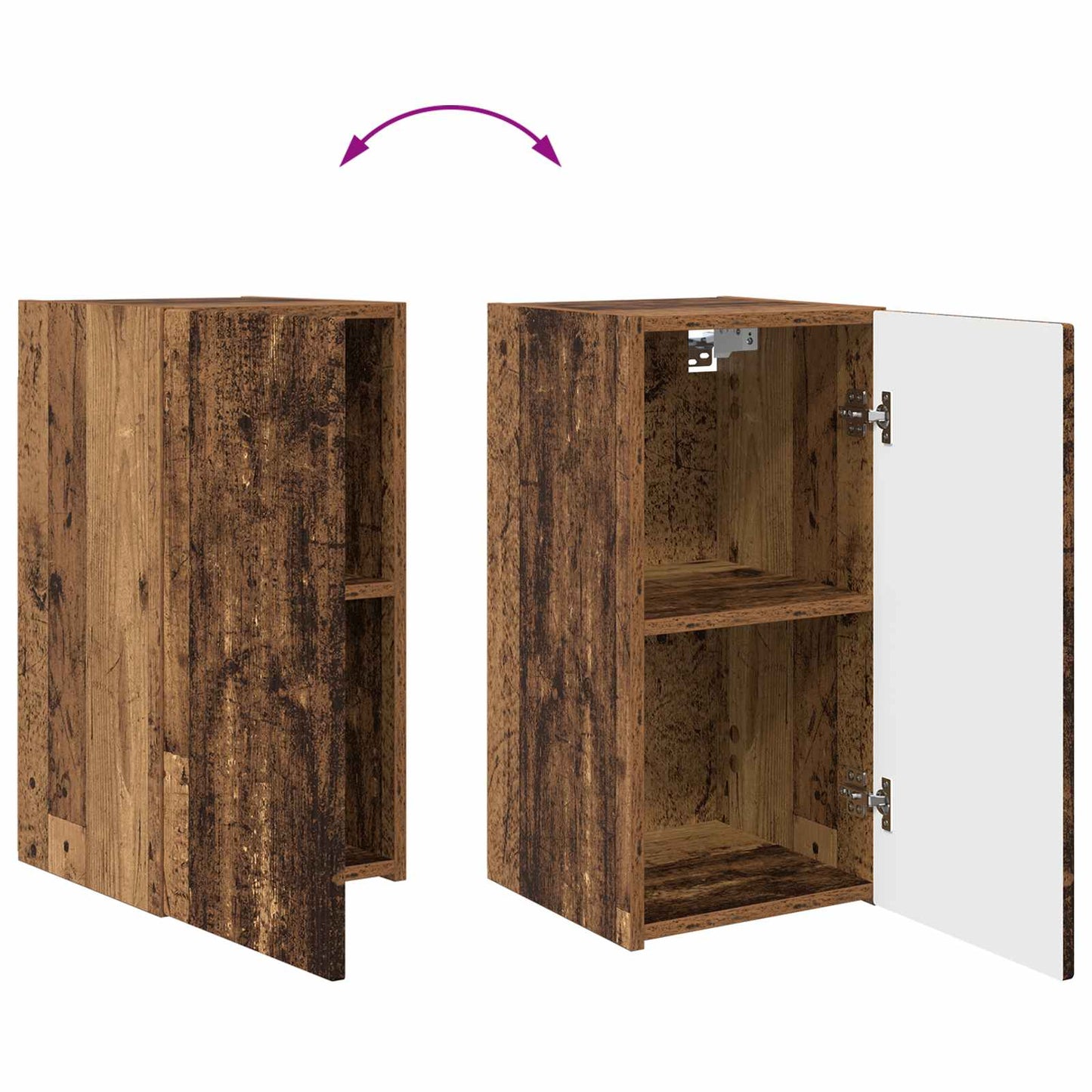 TV Cabinet Set 4 pcs Old Wood Engineered Wood