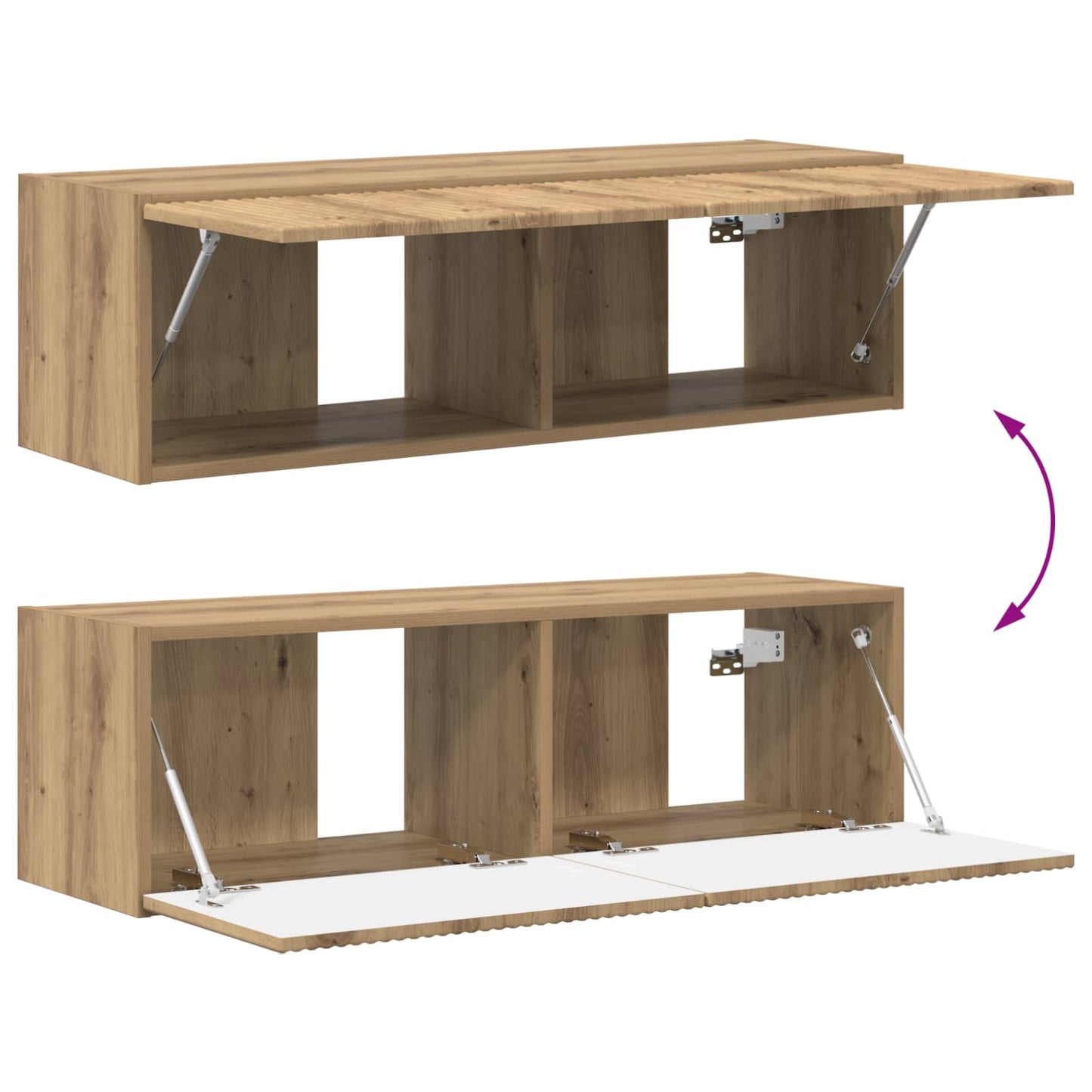 TV Cabinet 5 pcs Artisan Oak