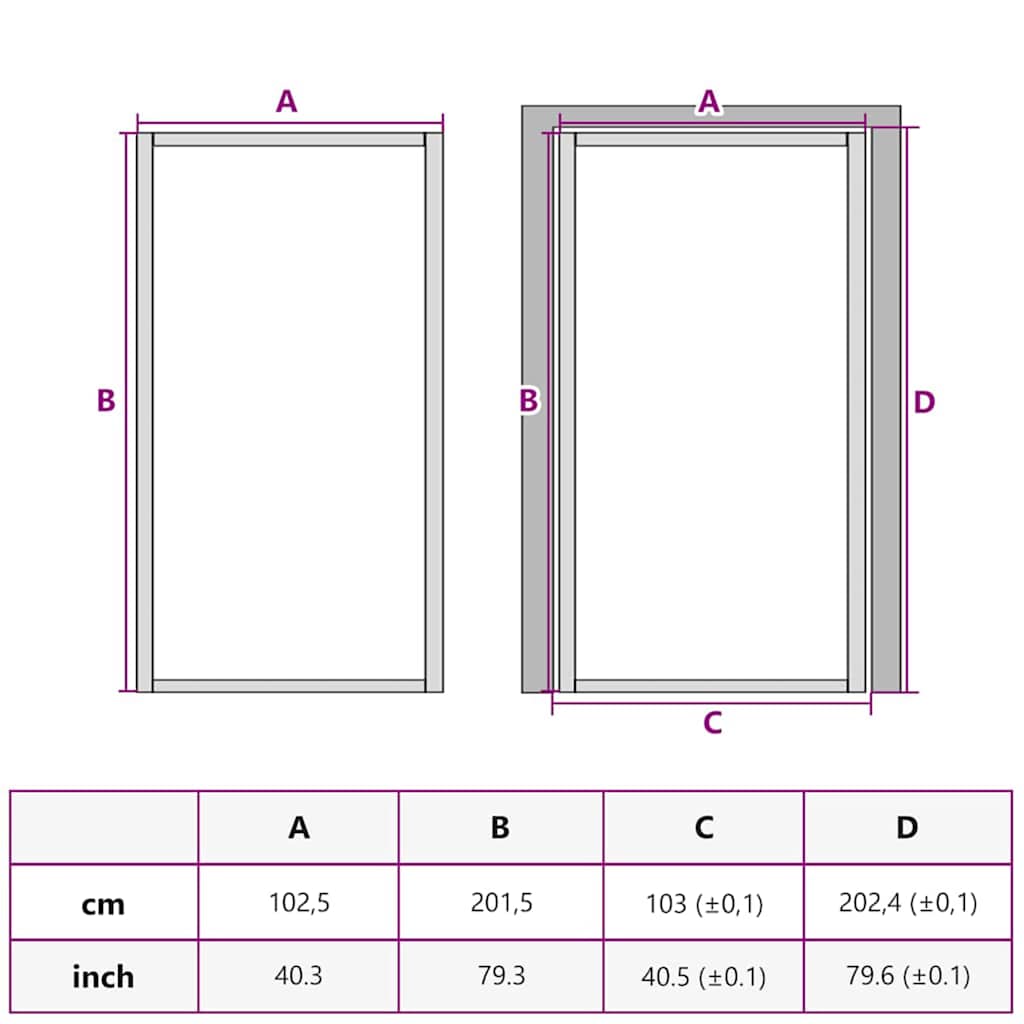 Home Door 102 x 201.5 x 3.5 cm Aluminium and Tempered Glass