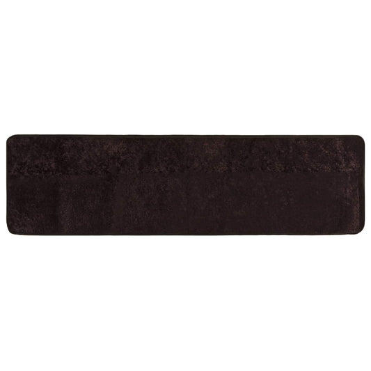 Rug Runner MARSA Anthracite 100 x 400 cm Polyester and PVC