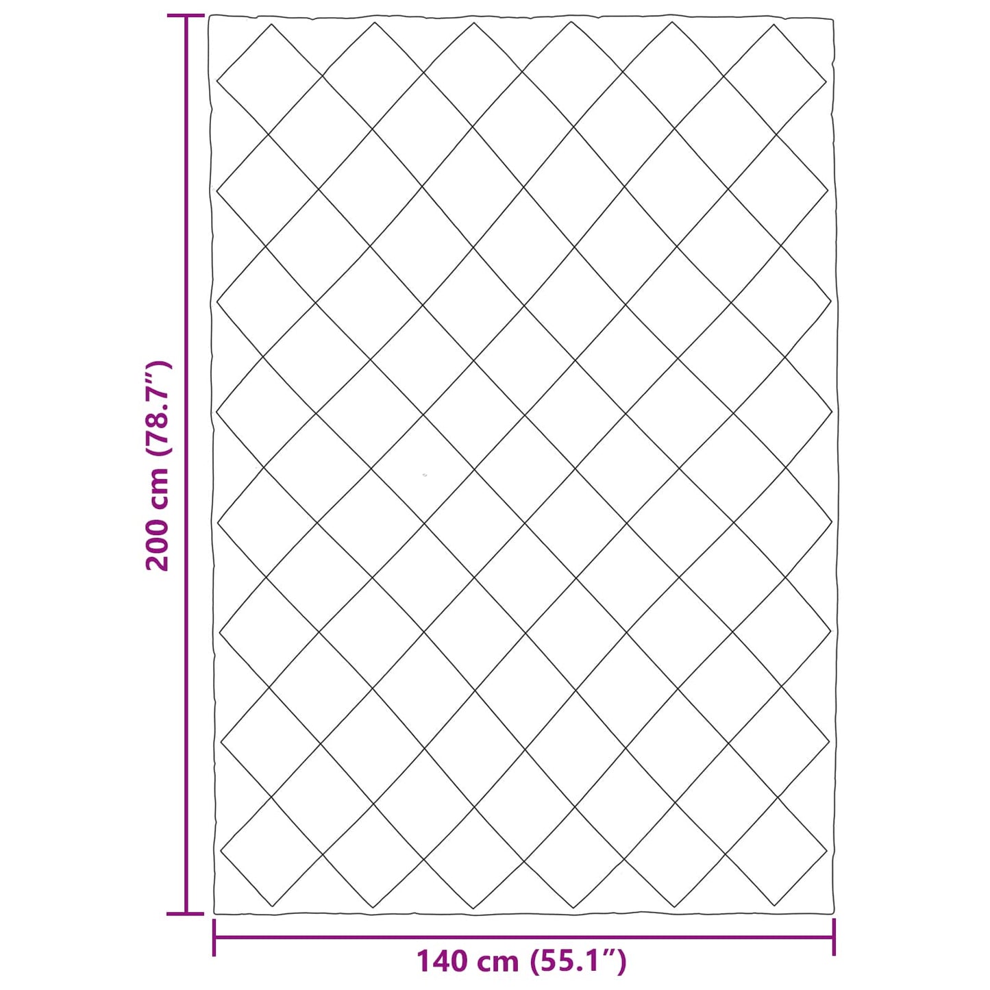 Full Year Duvet 140 x 200 cm 300 gsm Light Grey