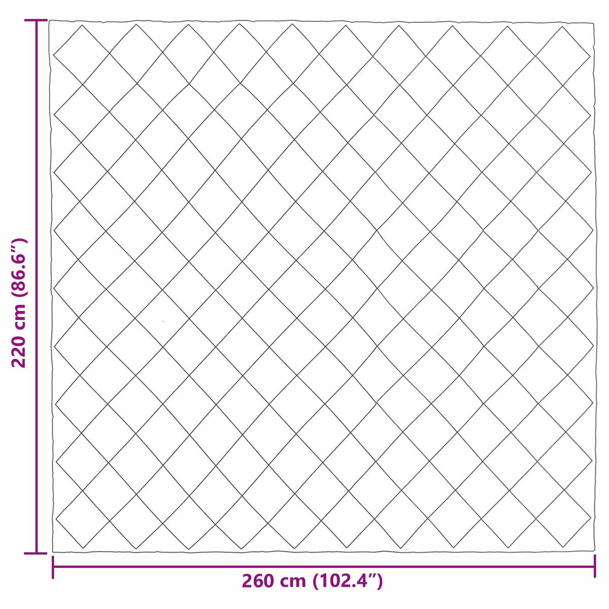 Winter Duvet 220 x 260 cm 450 gsm Microfiber (100% Polyester)
