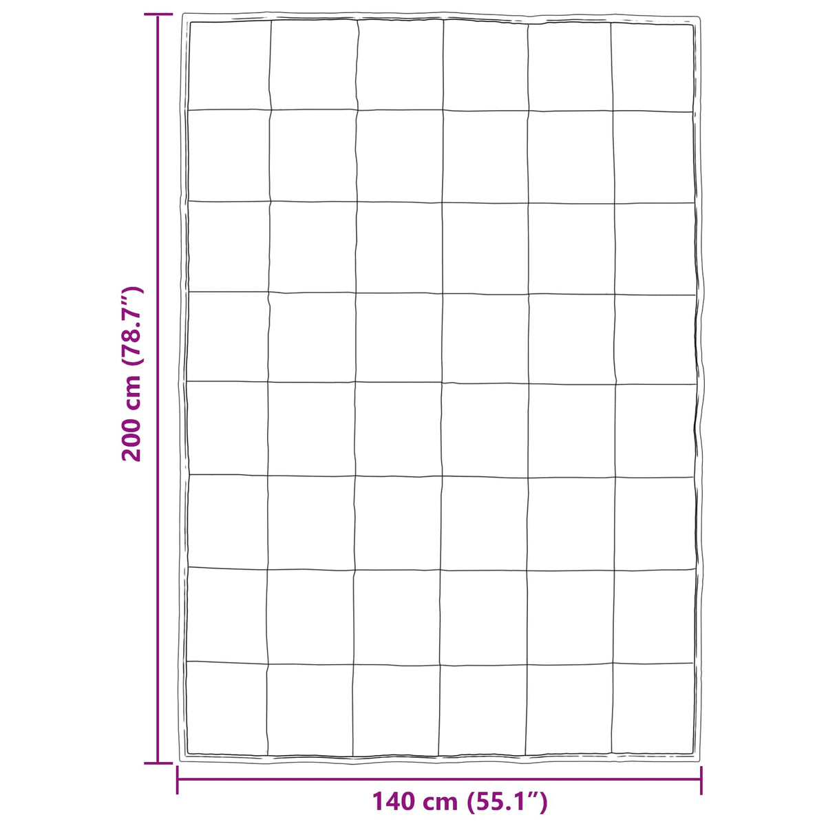 Full Year Duvet 140 x 200 cm 300 gsm Black