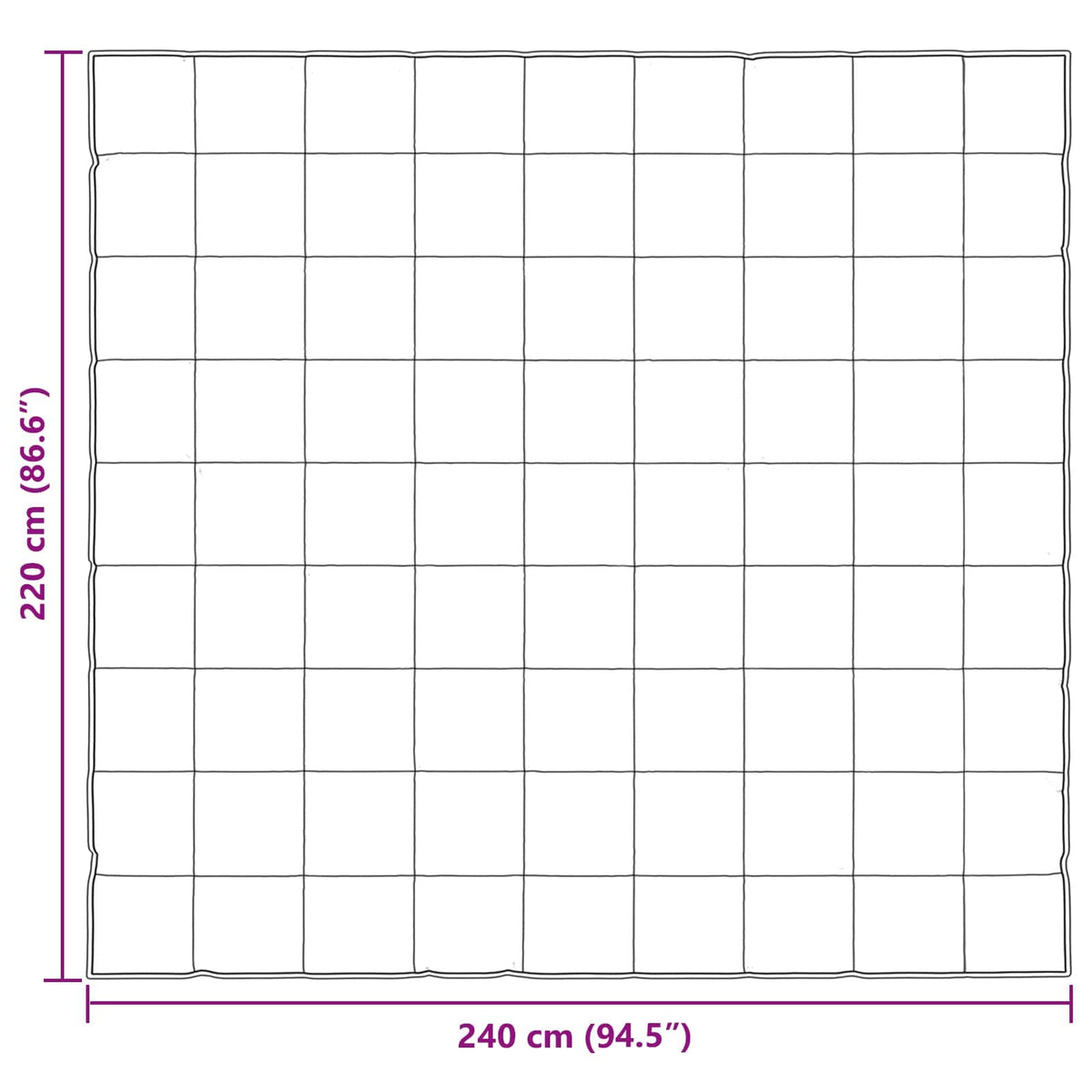 Full Year Duvet 220 x 240 cm 300 gsm Silver