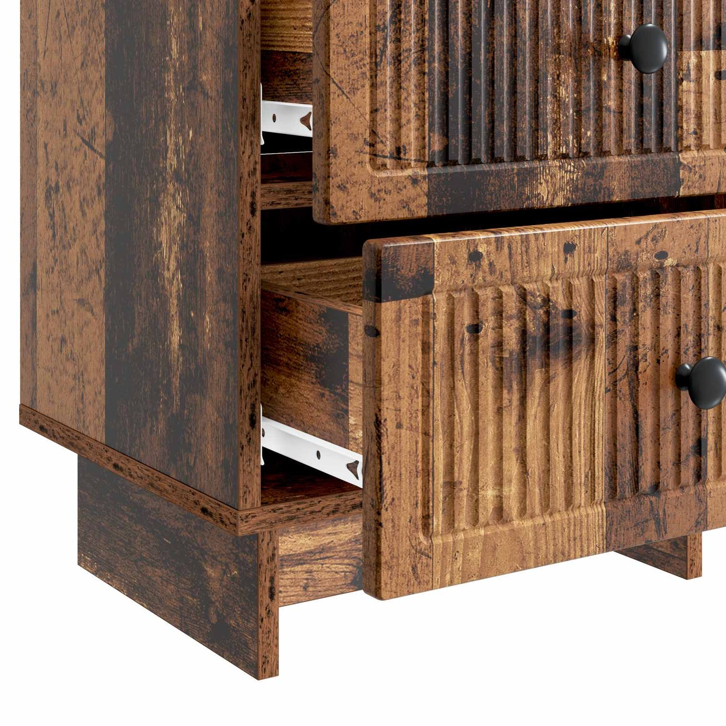 Bedside Cabinet 2 pcs Old Wood 43 x 34.5 x 47.5 cm