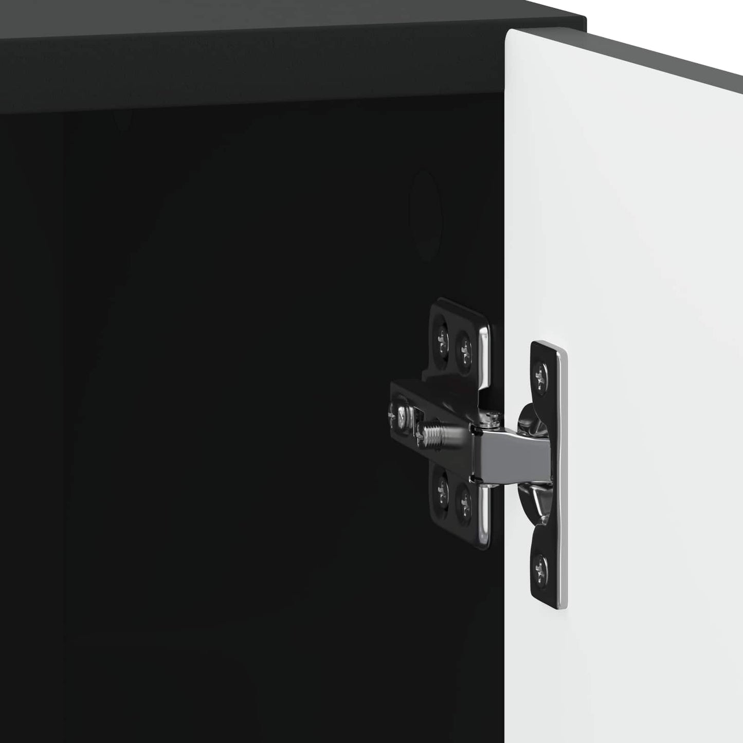 Bedside Cabinet 2 pcs Black 43 x 34.5 x 50 cm Engineered Wood