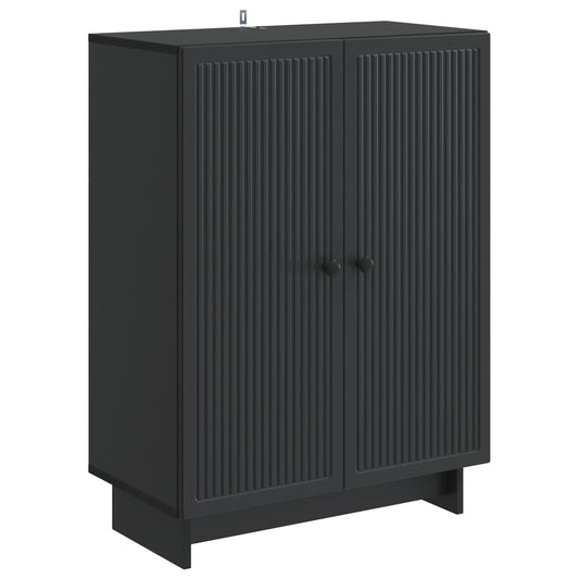 Sideboard Black 66 x 34.5 x 90 cm Engineered Wood