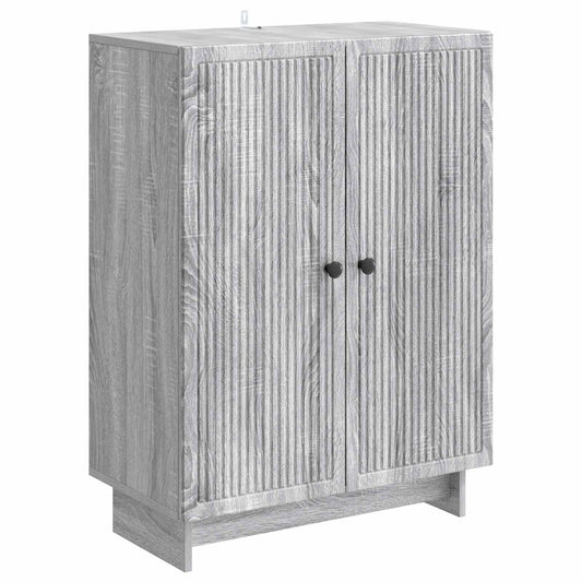 Sideboard Grey Sonoma 66 x 34.5 x 90 cm Engineered Wood