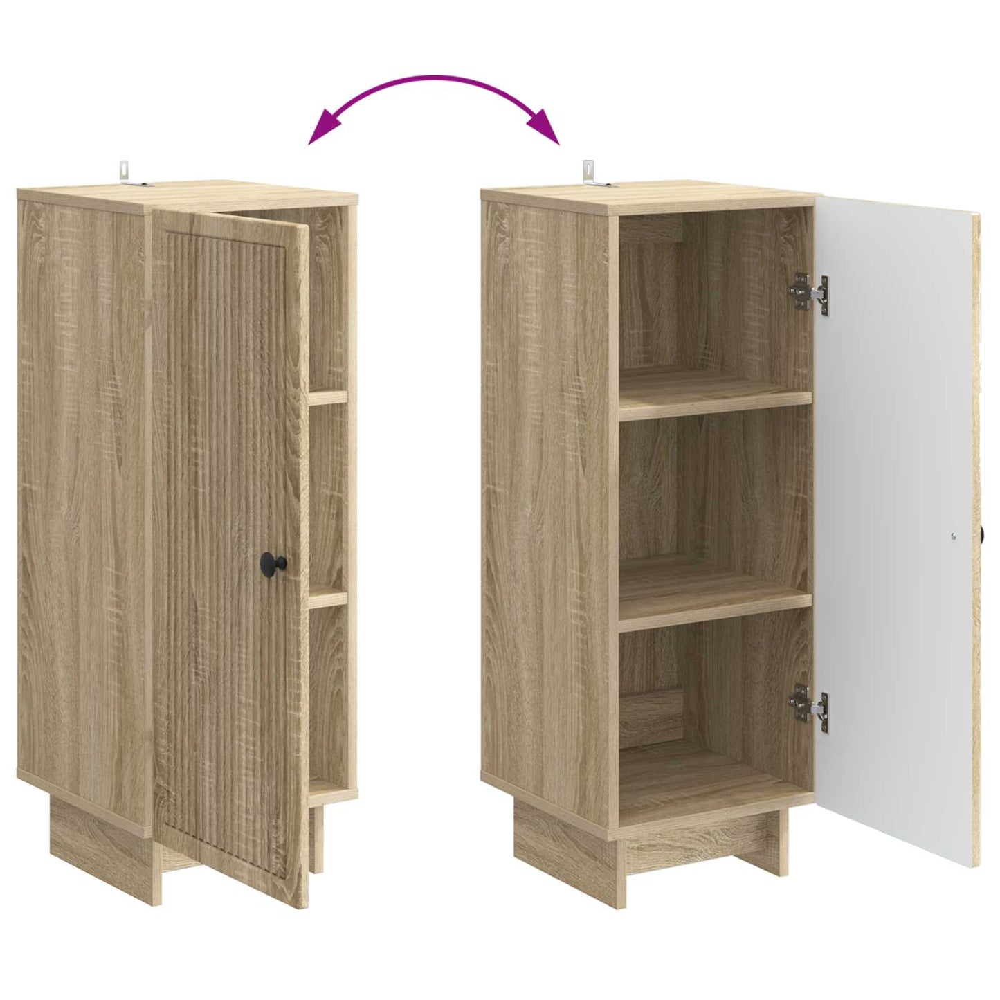 Sideboard Sonoma Oak 33 x 34.5 x 90 cm Engineered Wood