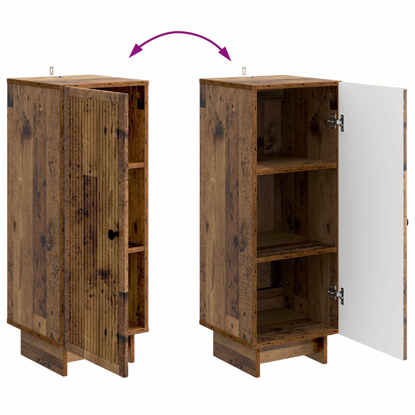 Sideboard Old Wood 33 x 34.5 x 90 cm Engineered Wood