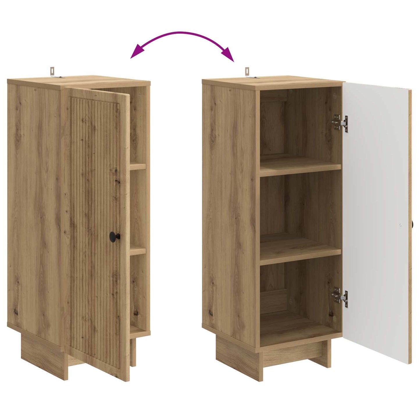 Sideboard Artisan Oak 33 x 34.5 x 90 cm Engineered Wood