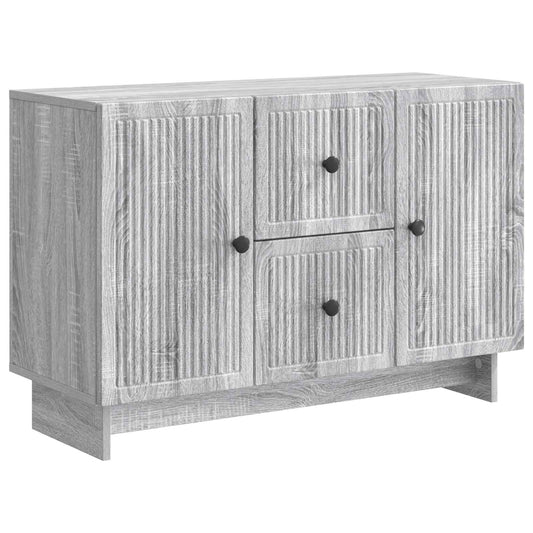 Sideboard Grey Sonoma 89 x 34.5 x 60 cm Engineered Wood