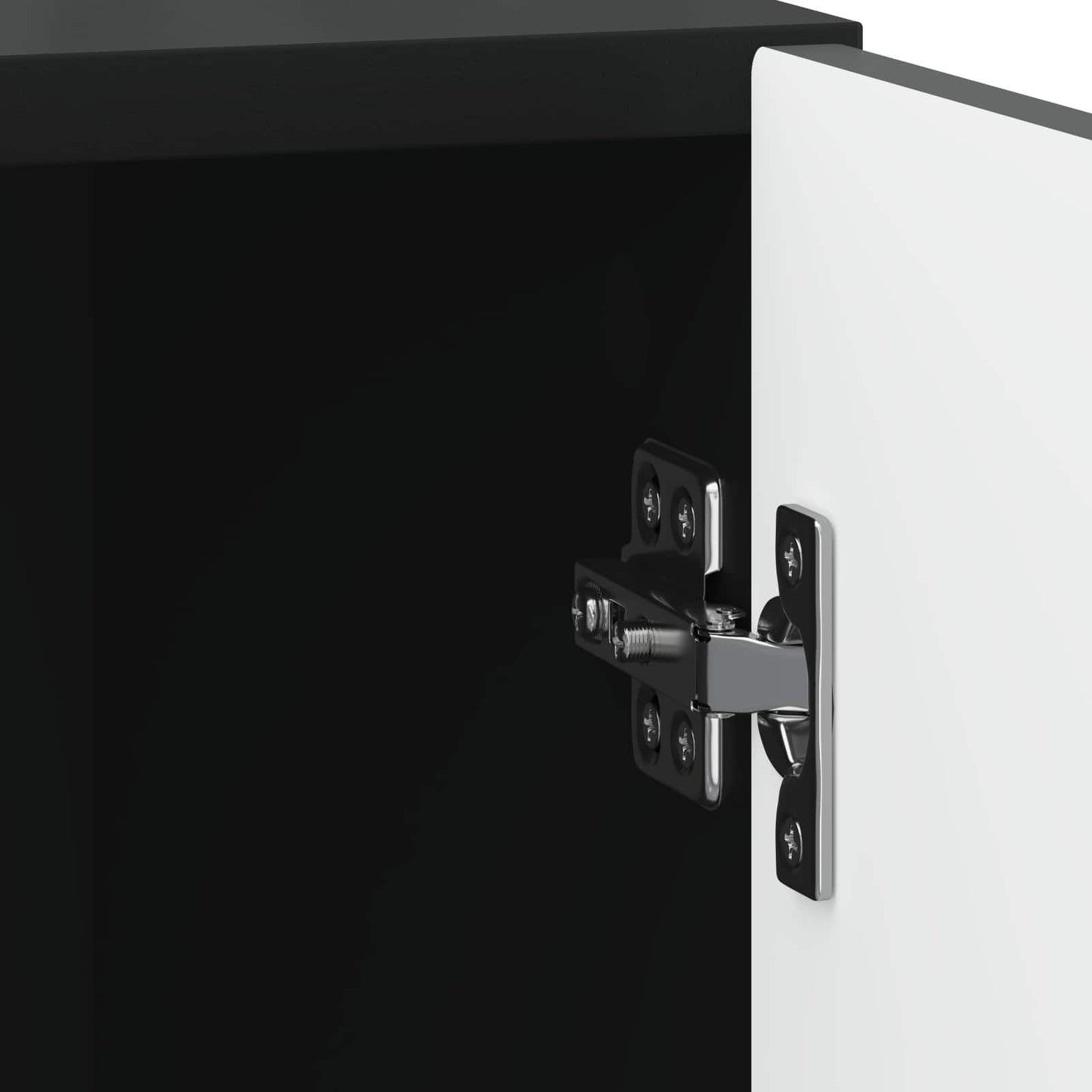 Bedside Cabinet 2 pcs Black 43 x 34.5 x 50 cm Engineered Wood