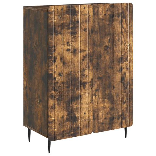 Sideboard Smoked Oak 66 x 34.5 x 92 cm Engineered Wood